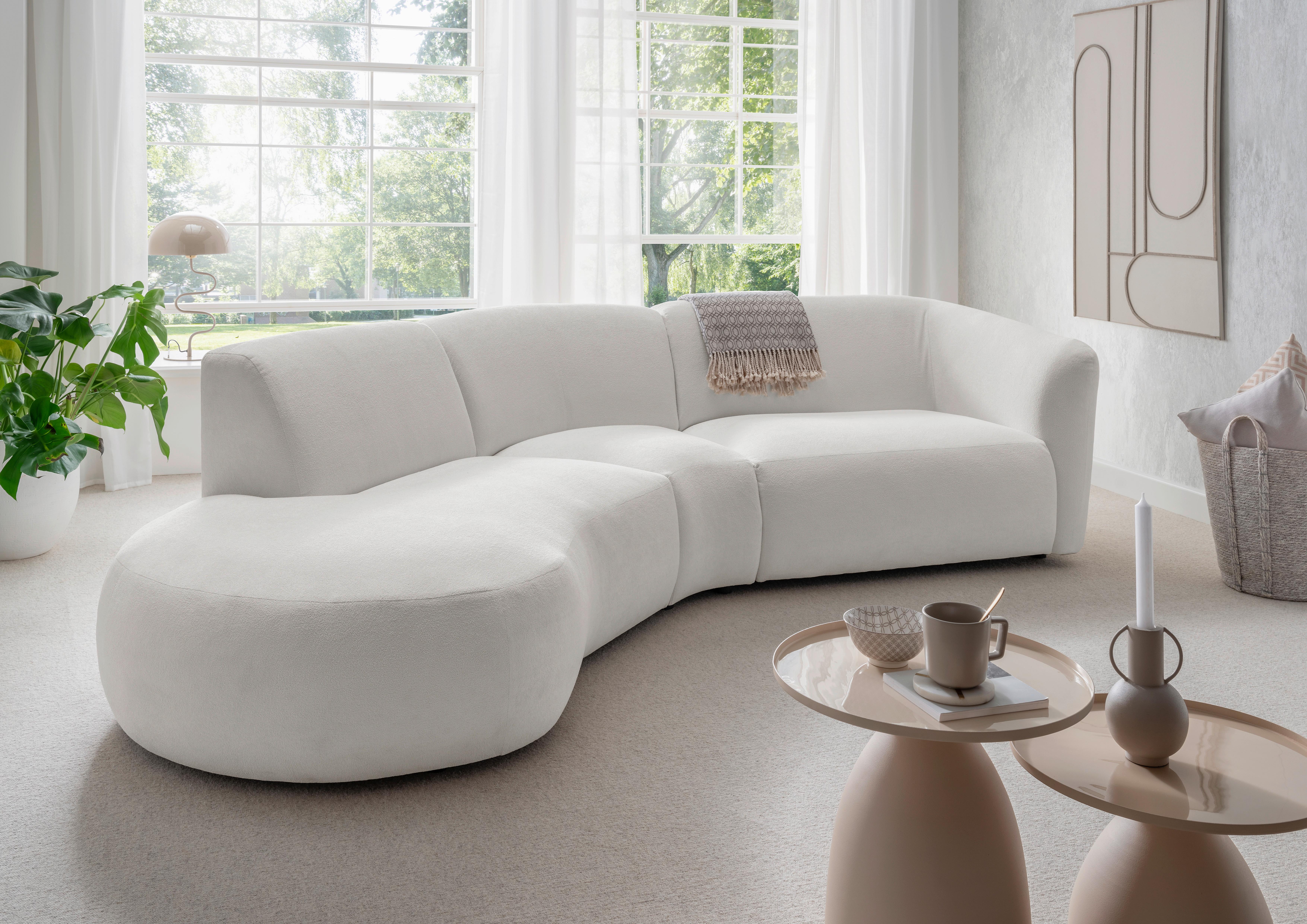 Ecksofa Jesi, Beige S: 182x276 Cm - Beige/Schwarz, MODERN, Textil (182/276cm) - Livetastic