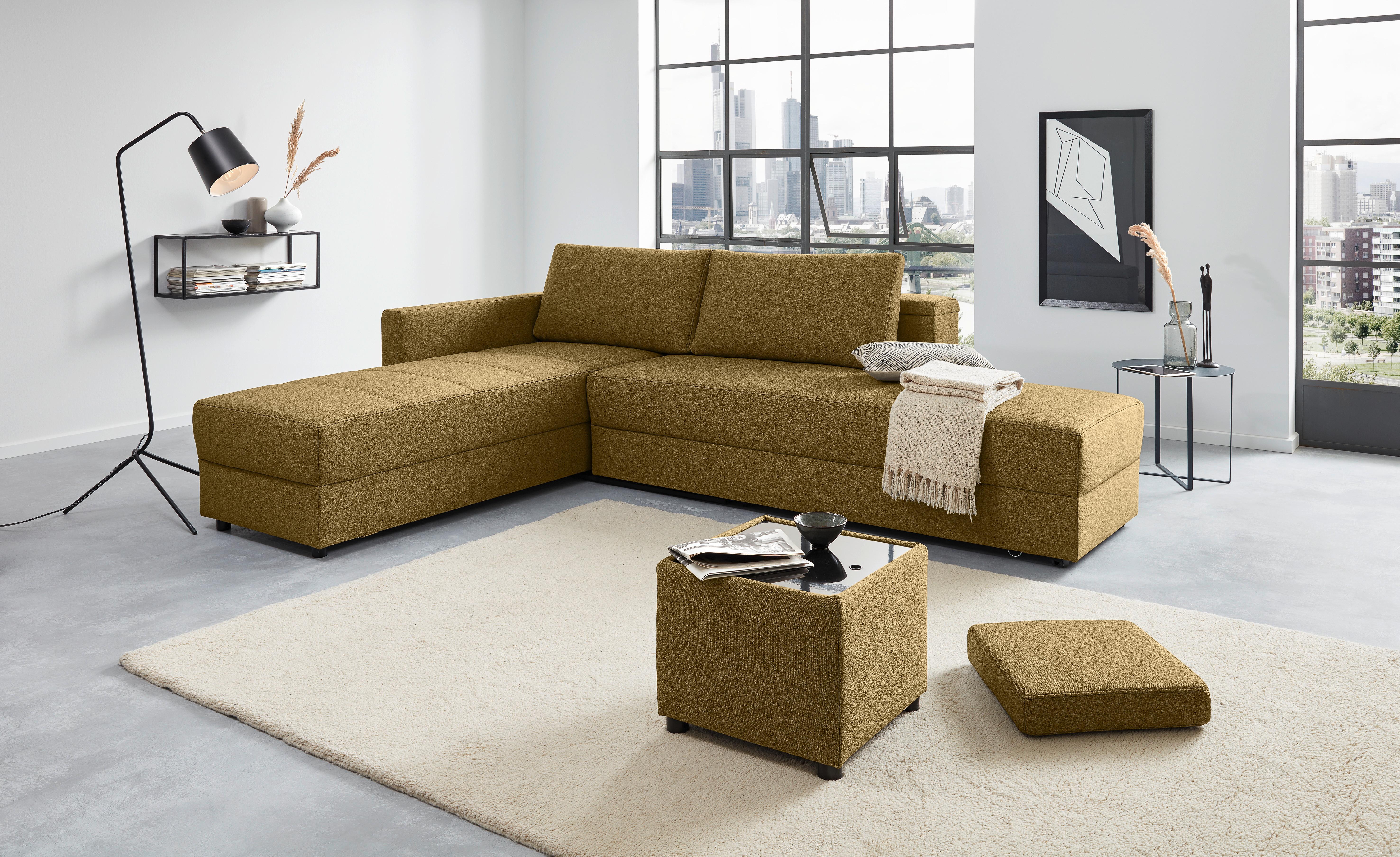 Hocker Looks Iii - Messingfarben/Schwarz, Design, Textil (45/47/45cm) - LOOKS by W.Joop