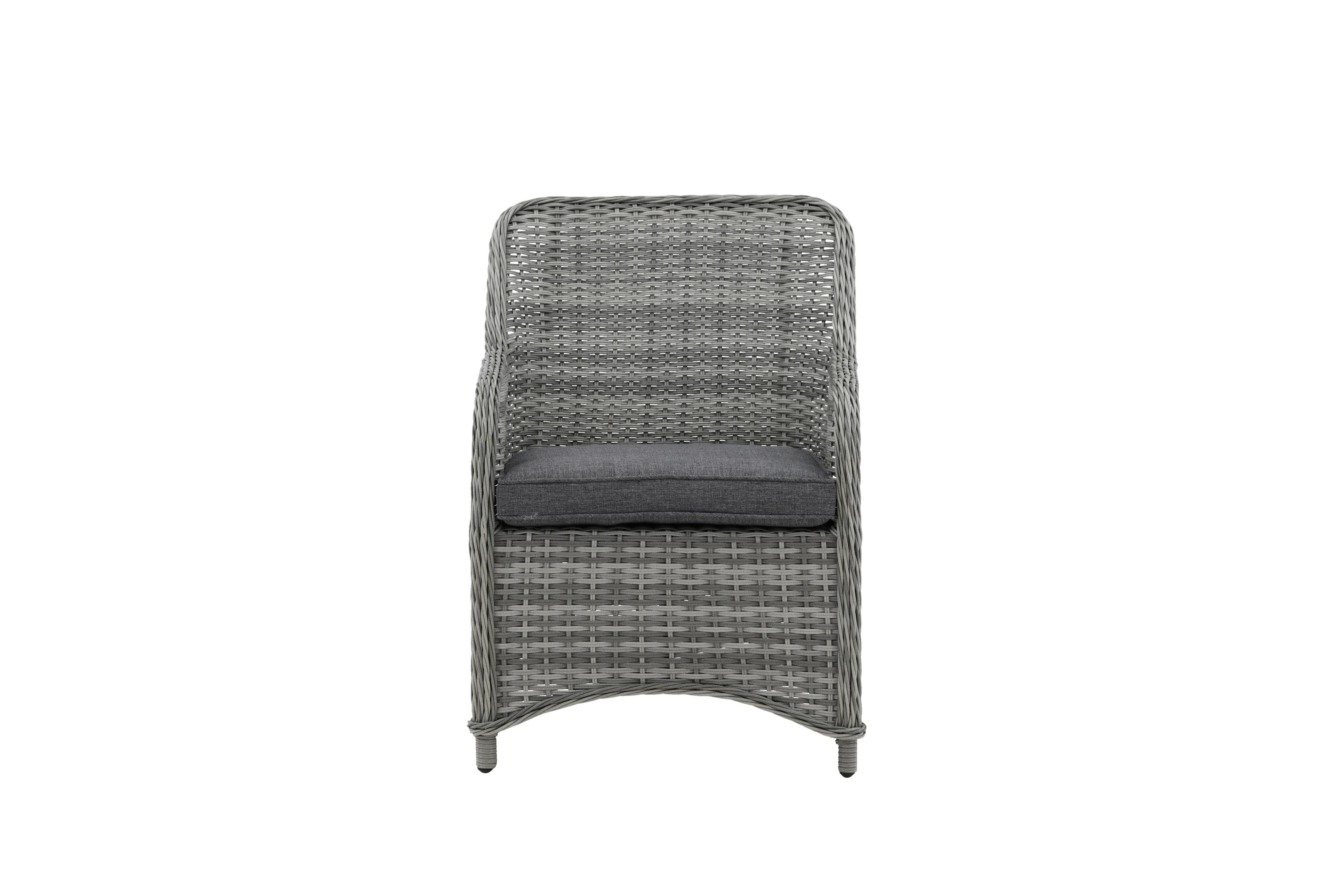Gartenstuhl-Set Vikelund - Grau, KONVENTIONELL, Textil/Metall (65/92/75cm) - Gardenson