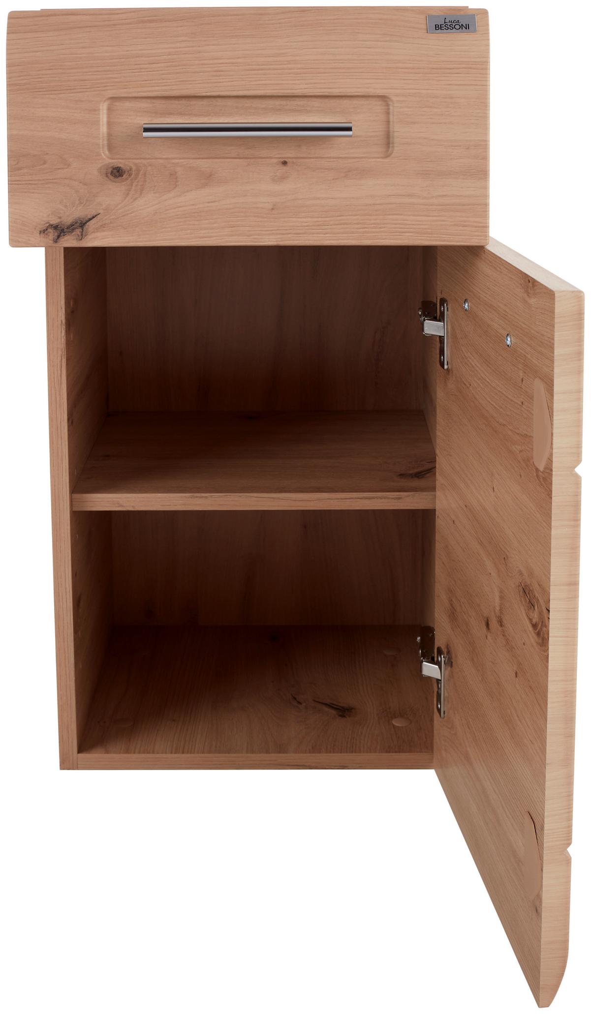 Unterschrank Mit Soft-close Avensis B: 35 Cm, Eiche Dekor - Eichefarben, MODERN, Holzwerkstoff (35/72/33cm) - Luca Bessoni