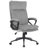 Chefsessel Anna 2 - Schwarz/Grau, MODERN, Holz/Kunststoff (63/122/68cm)