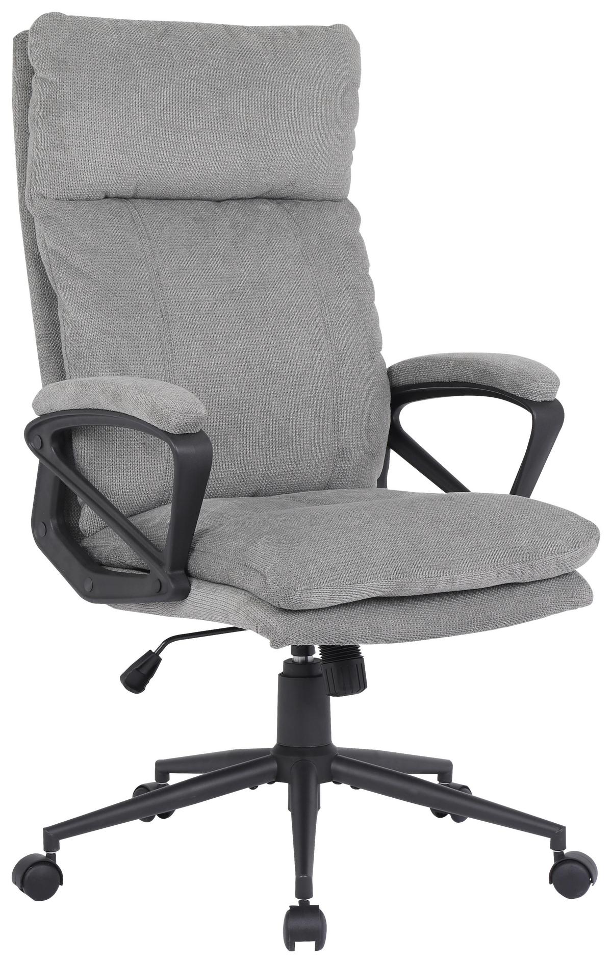 Chefsessel Anna 2 - Schwarz/Grau, MODERN, Holz/Kunststoff (63/122/68cm)