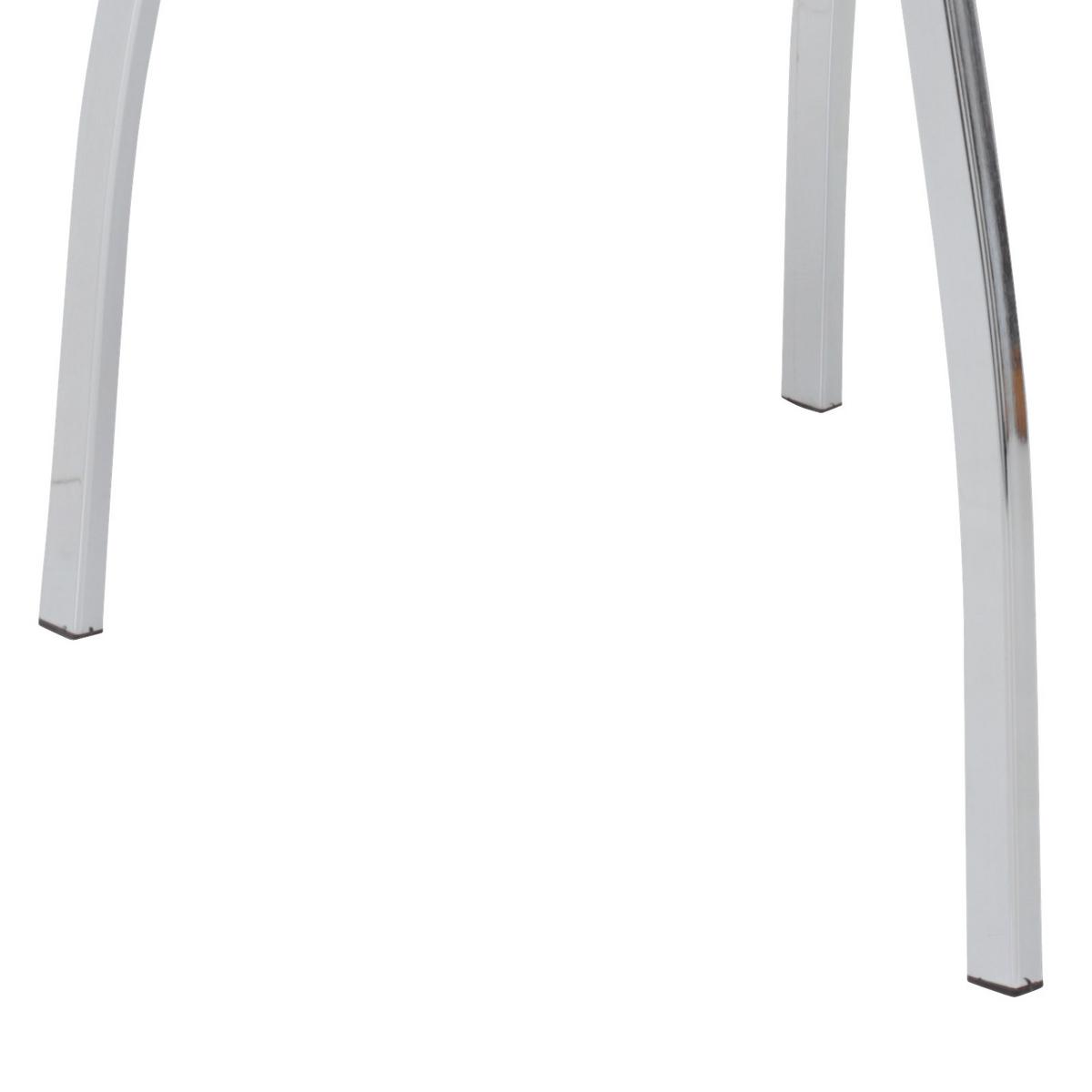 Stuhl-Set Andrea S - Chromfarben/Weiß, MODERN, Textil/Metall (43/100/64cm) - MID.YOU