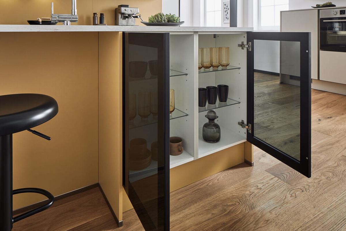 Einbauküchen Pn 105/80 Frei Planbar Modernes Design - Kaschmir, Holzwerkstoff - Pino