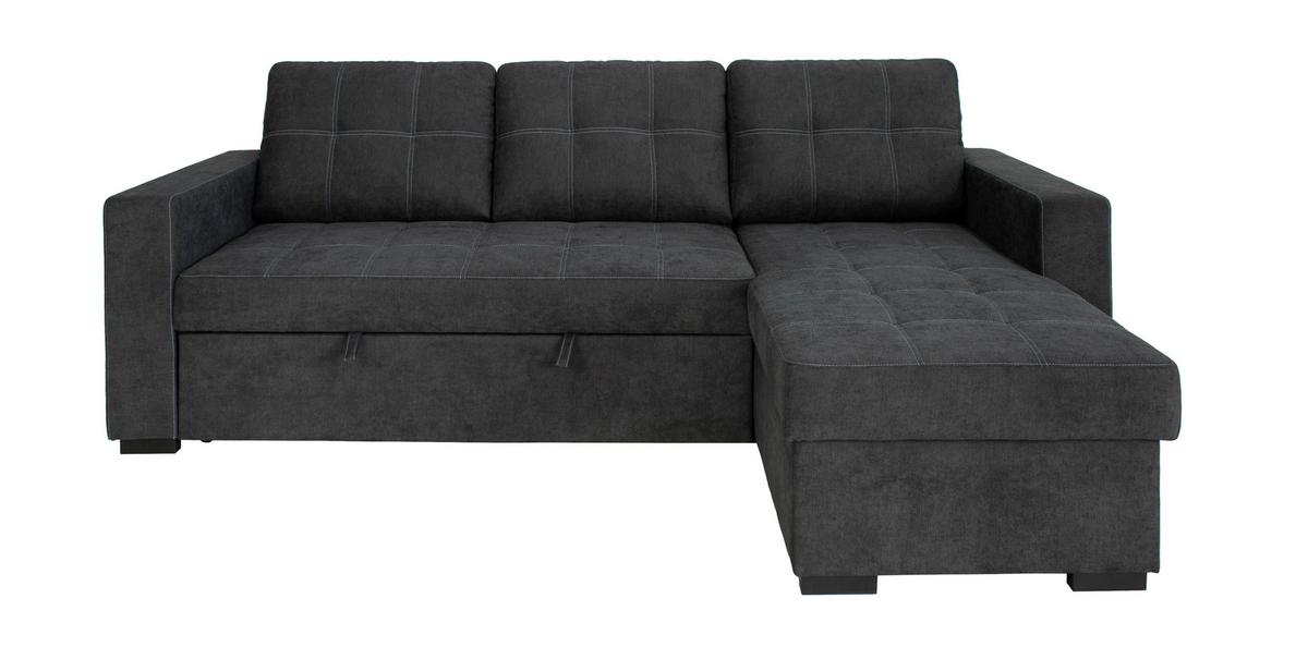 Sedací souprava TURIN, grafitová - černá/barvy grafitu, Design, kov/dřevo (239/87/160cm)