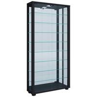 Hängevitrine Vitrosa Schwarz B: 59 Cm - Schwarz, MODERN, Glas/Holzwerkstoff (59/114,3/18cm) - MID.YOU