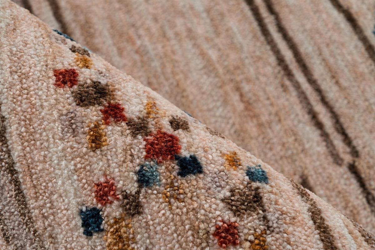 Teppich Jaka 125 multi Multicolor, 120x170 cm - Dunkelgrau/Beige, KONVENTIONELL, Textil (120/170cm)