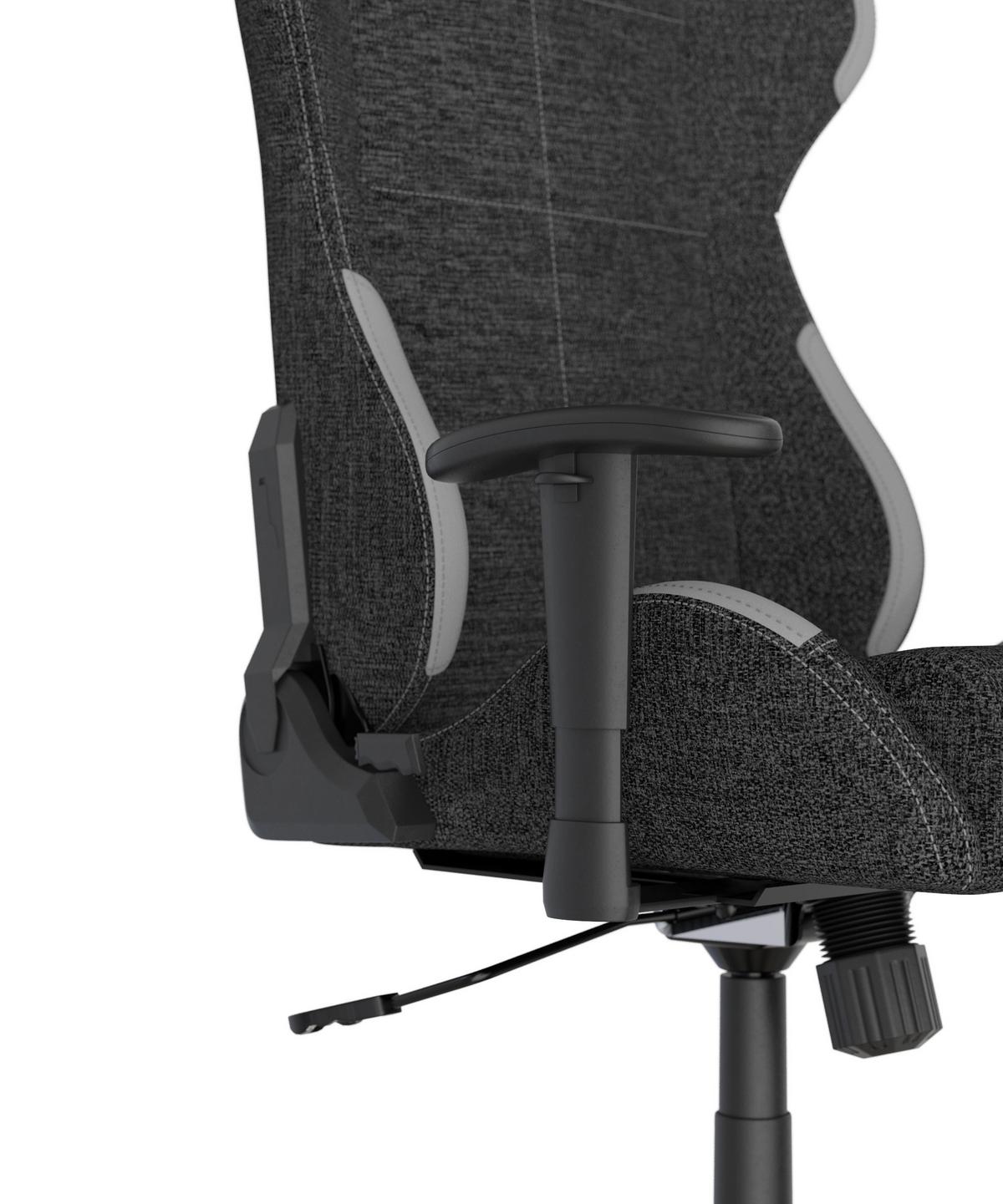 Gamingstuhl Formula Grau/Schwarz B: 70cm - Schwarz/Grau, KONVENTIONELL, Kunststoff/Textil (70/129/70cm) - Dxracer