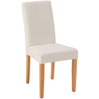 Stuhl John Beige Buche Massic Natur, B: 43 cm - Beige/Naturfarben, KONVENTIONELL, Holz/Textil (43/98/58cm)