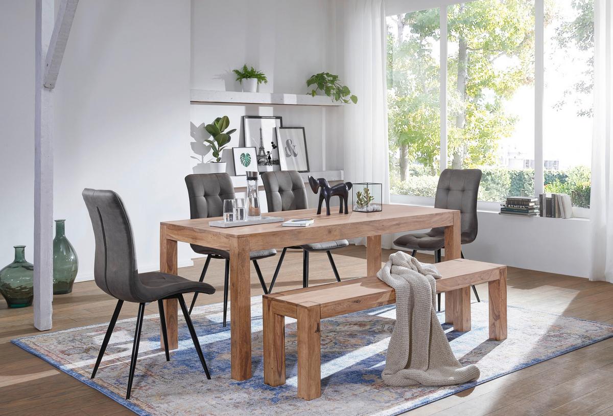 JÍDELNÍ STŮL MUMBAI - barvy akácie, Moderní, dřevo (200/100/76cm) - MID.YOU