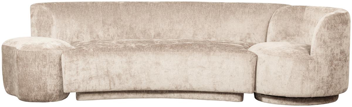 Bigsofa Popular Naturfarben B: 270 cm - Naturfarben, Design, Textil (270/72/97cm) - Livetastic