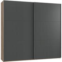 Schwebetürenschrank 250cm Level, Graphit/eiche Dekor - Eichefarben/Graphitfarben, MODERN, Holzwerkstoff (250/236/65cm) - MID.YOU