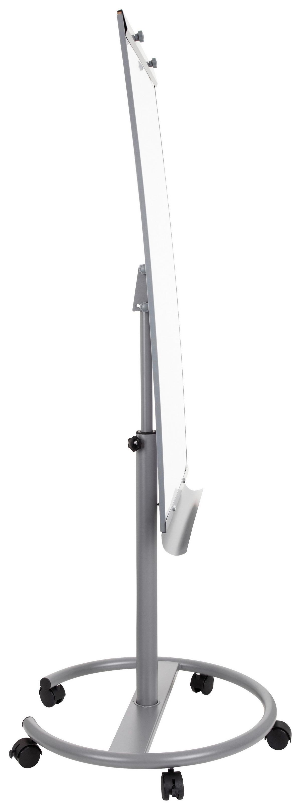 Whiteboard Multiboard - Silberfarben/Weiß, Basics, Kunststoff/Metall (65,5/133-190/60cm) - MID.YOU