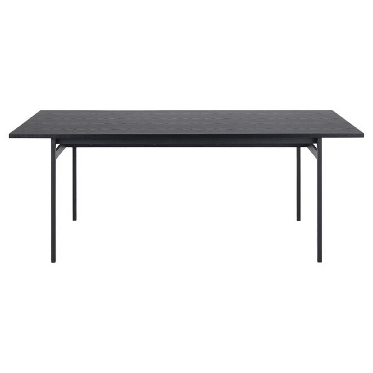 Jídelní stůl ANGUS 200x90 - černá, Konvenční, kov/kompozitní dřevo (200/74/90cm) - Lomoco