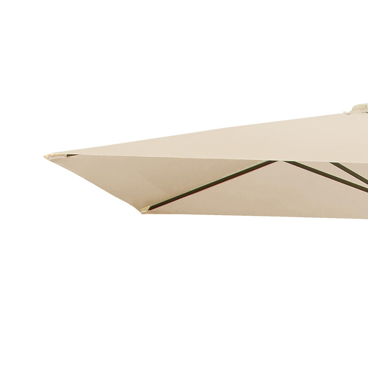 Sonnenschirm B/h/t: 250x257x200 Cm Naturfarben - Alufarben/Naturfarben, MODERN, Textil/Metall (250/257/200cm) - Doppler