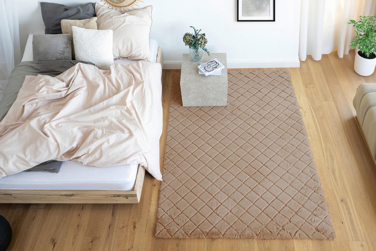 Hochflorteppich Beige Imala 80x150 cm - Beige, Basics, Textil (80/150cm) - Kayoom