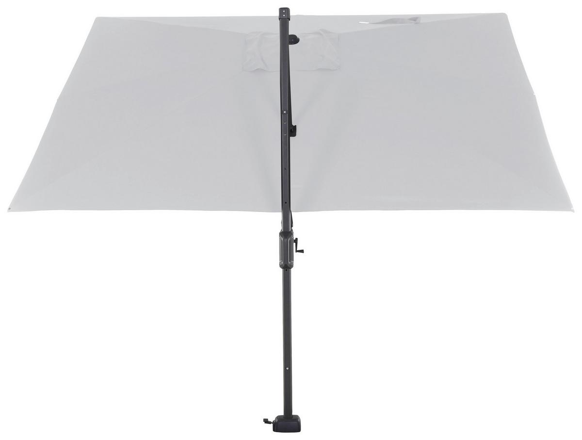 Ampelschirm Sunset N+ BxHxT 350x 252x260 cm Anthrazit/Grau - Anthrazit/Grau, KONVENTIONELL, Textil/Metall (350/260cm) - Siena Garden