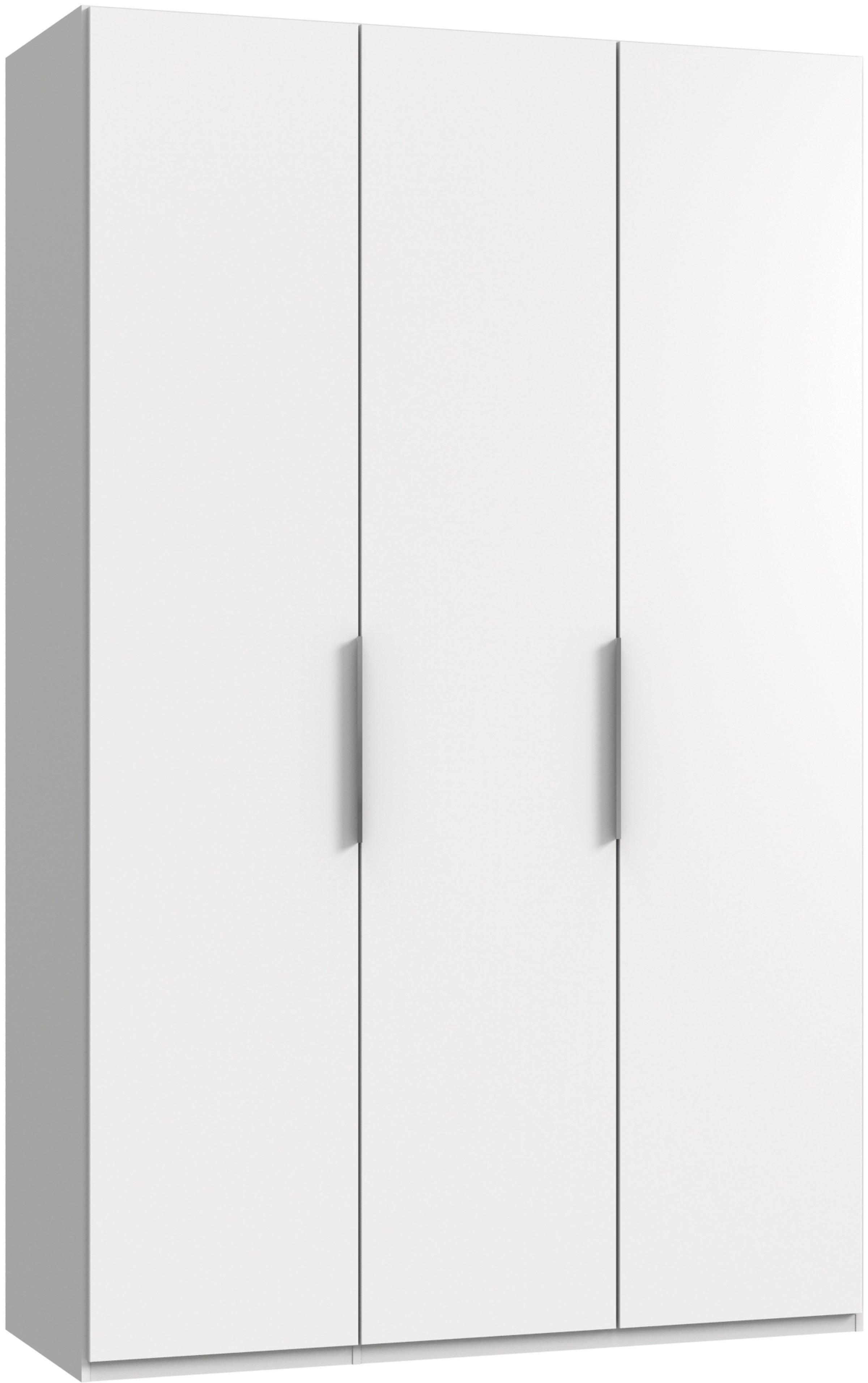 Drehtürenschrank 150 cm Level, Weiß - Weiß, MODERN, Holzwerkstoff (150/236/58cm) - MID.YOU