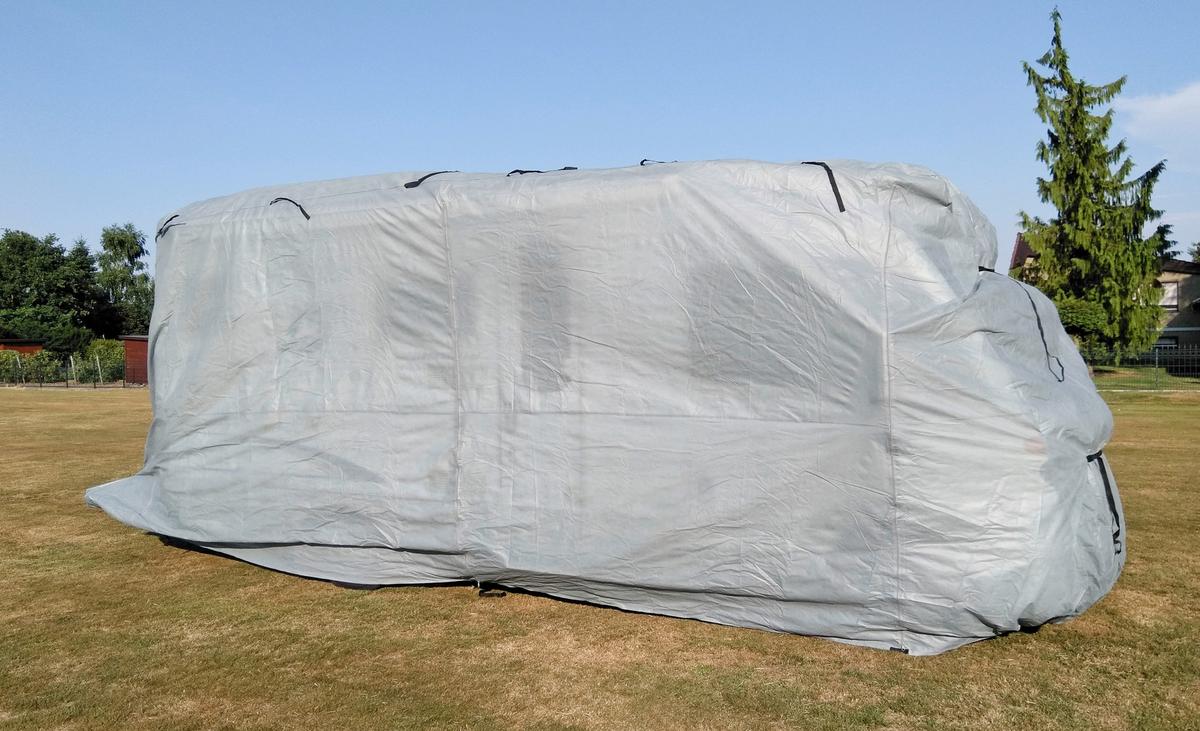 Schutzplane Abdeckplane für Wohnmobil Gr. L Grau - Grau, Basics, Kunststoff (235/275/870cm)