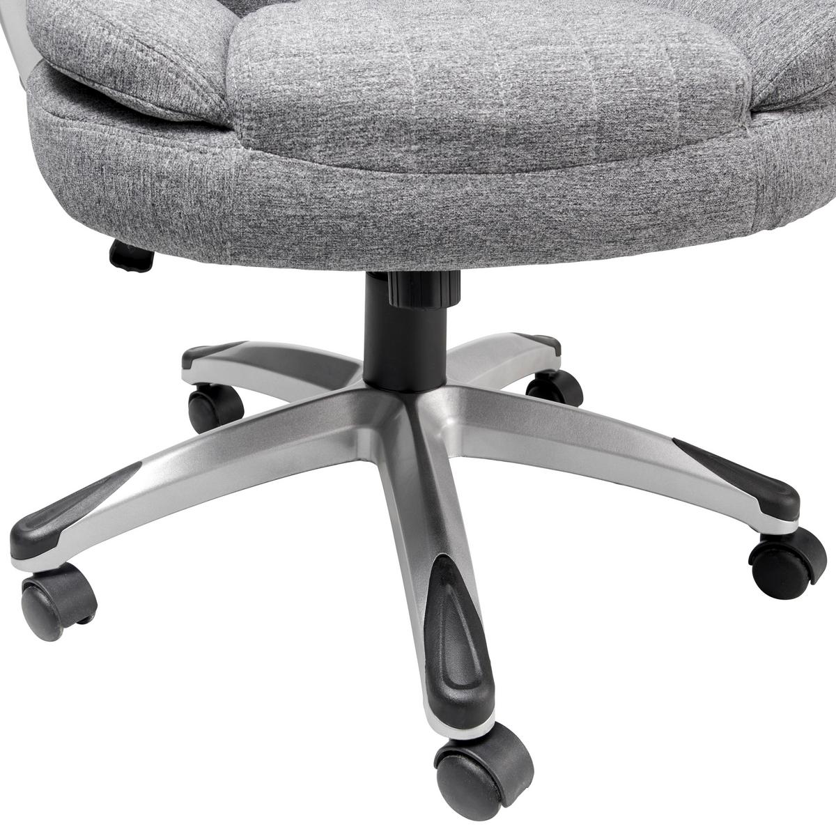 Drehstuhl Orleans - Silberfarben/Hellgrau, LIFESTYLE, Kunststoff/Textil (61/109-119/71cm) - MID.YOU