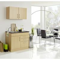 Miniküche Toronto Buchefarben/graphit B: 100 Cm - Buchefarben/Graphitfarben, MODERN, Holzwerkstoff (100cm) - Held
