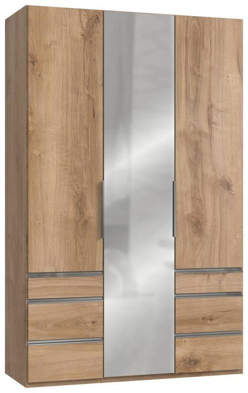 Drehtürenschrank mit Laden B: 150 cm Level, Eiche Dekor - Eichefarben, MODERN, Holzwerkstoff (150/236/58cm) - MID.YOU