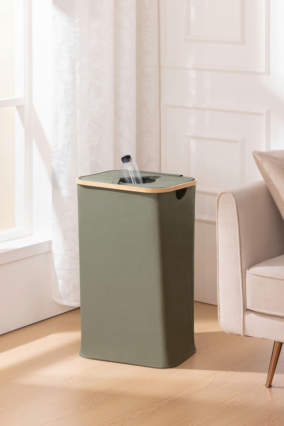 Flaschensammler Herbert - Grün, KONVENTIONELL, Textil (44/33/70cm) - Luca Bessoni