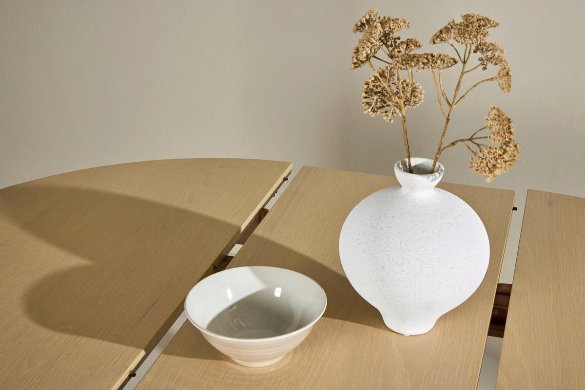 Esstisch Glida Weiß Dxh: 110x75 Cm - Weiß, MODERN, Holz (110/75cm) - Livetastic