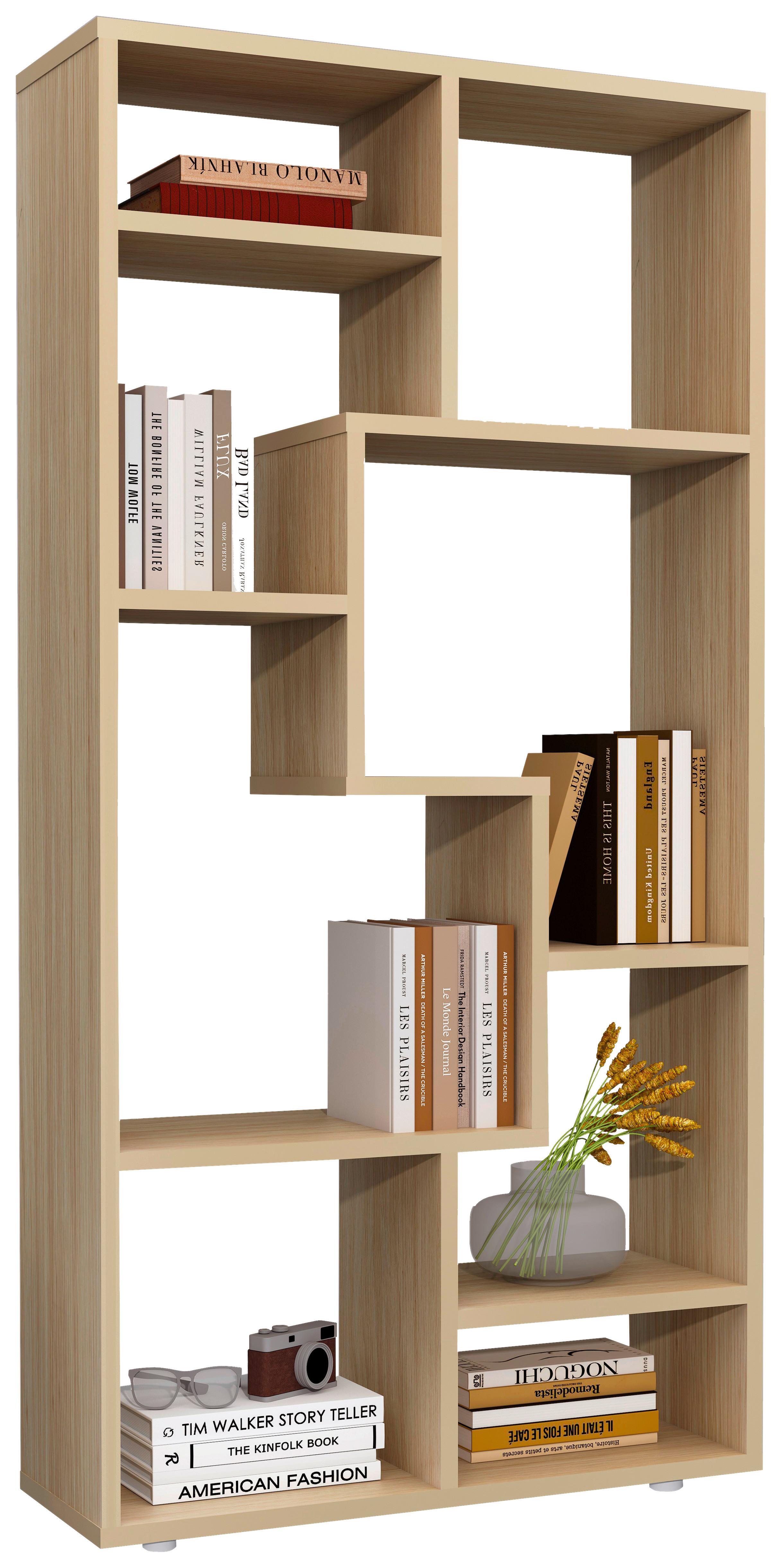 Regal Lanisa B: 58 Cm Honigeiche Dekor - Honigeiche/Grau, MODERN, Holzwerkstoff (58/116/20cm) - MID.YOU