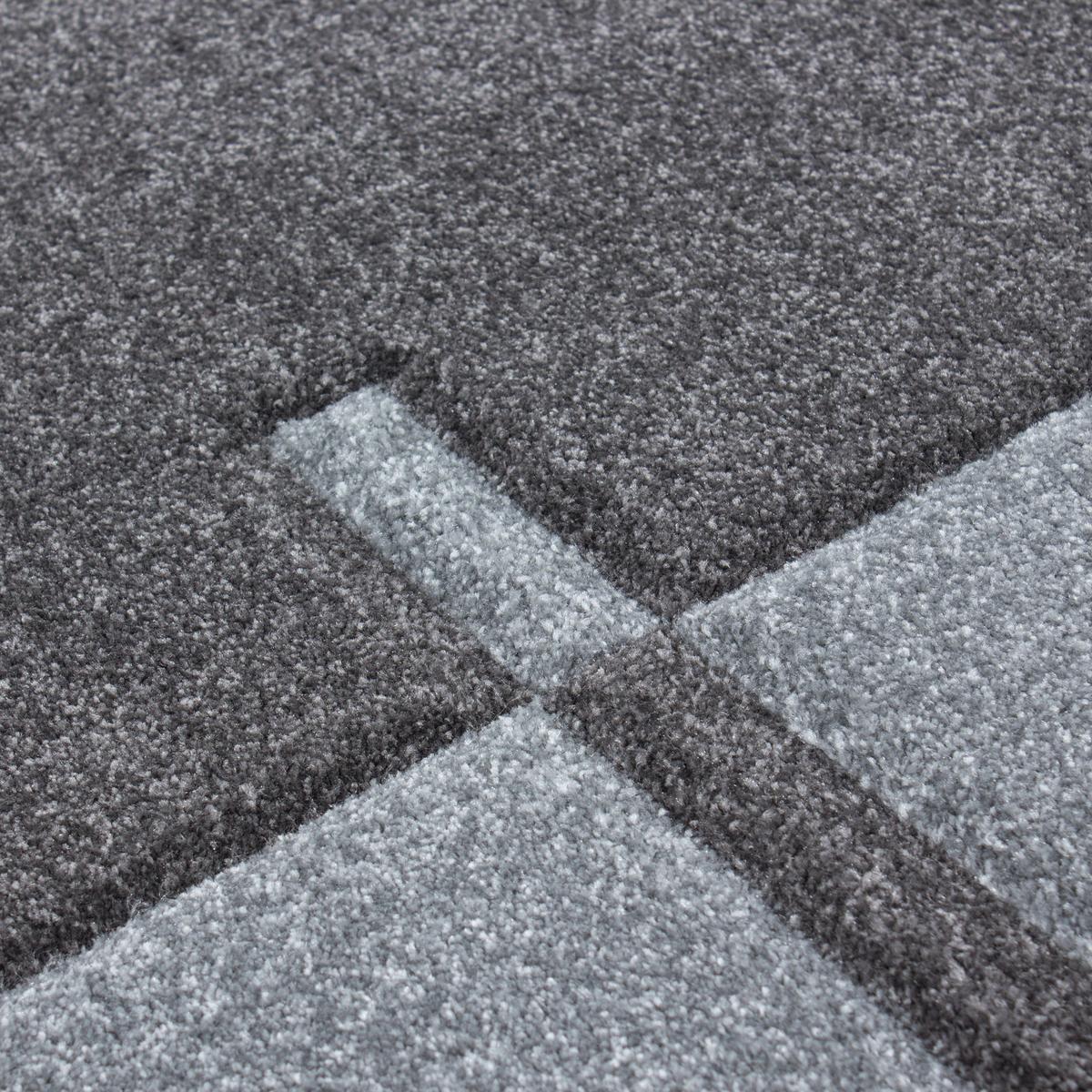Webteppich Grau Naturfaser Hawaii 80x150 cm - Grau, KONVENTIONELL, Textil (80/150cm)