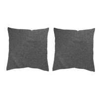 Kissenhüllen-Set Lucio - Anthrazit, Basics, Textil (40/40cm)