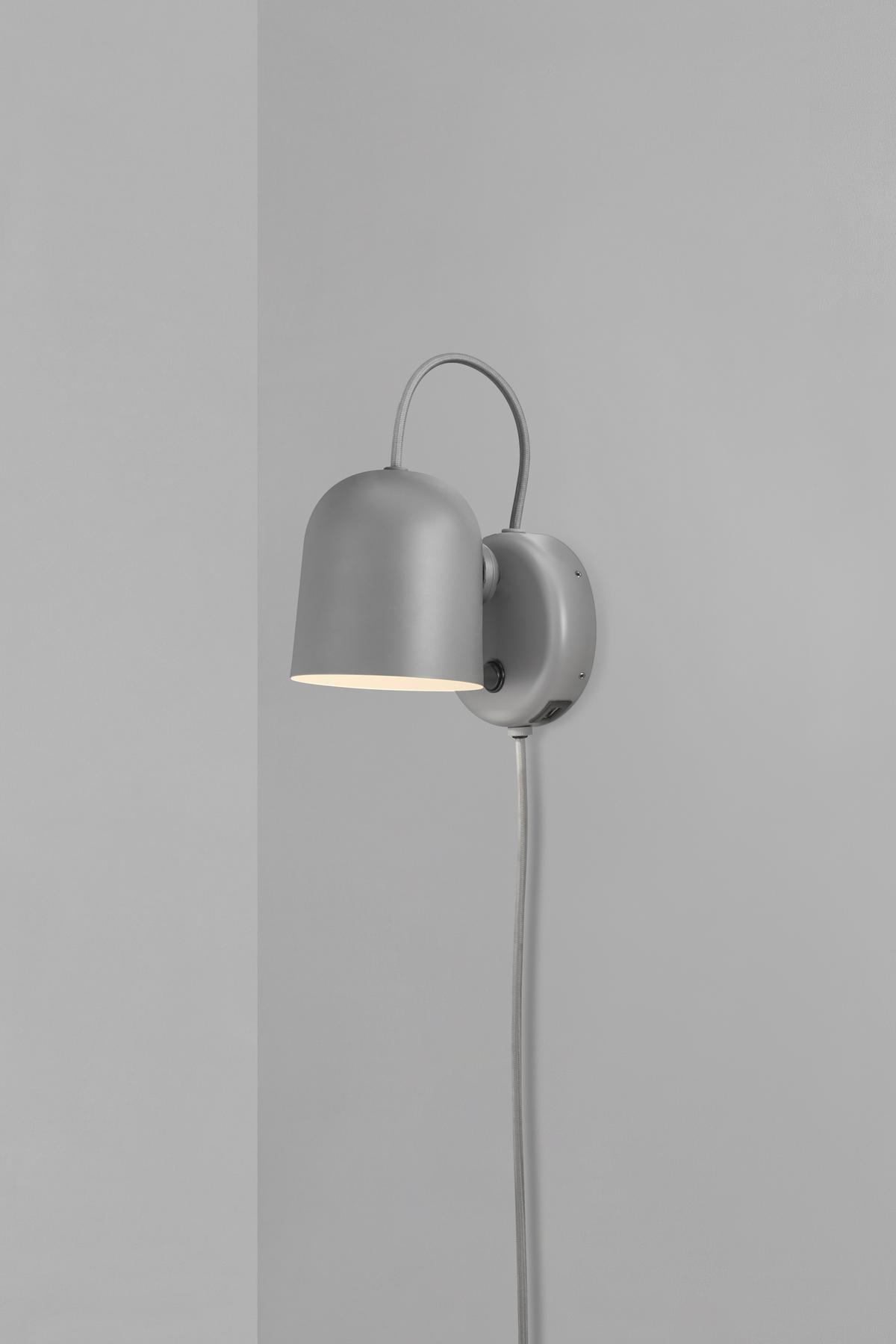 Wandleuchte Angle Grau B: 5,2 cm - Grau, Design, Metall (10/5,2/7,2cm) - Nordlux