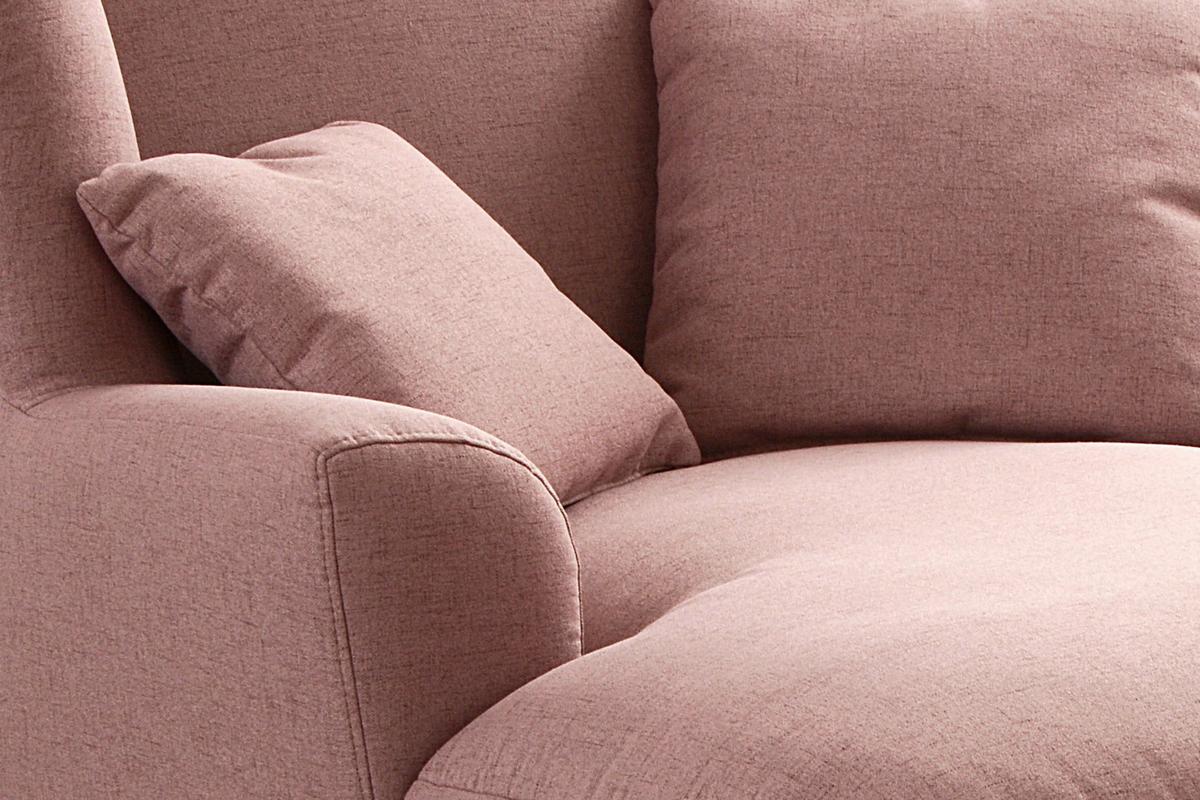 XXXL-Sessel Asado altrosa inkl. Zierkissen, B: 109 cm - Dunkelbraun/Altrosa, MODERN, Textil (109/104/145cm) - Sit & More