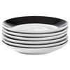 Untertassenset Schwarz Weiß 6-teilig D:14,5cm - Schwarz/Weiß, Basics, Keramik (14,5cm) - Van Well
