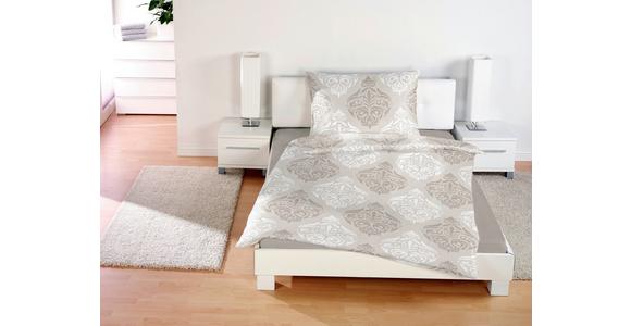Satin Bettwäsche 140x200 cm Sigrid Beige Ornament - Beige, ROMANTIK / LANDHAUS, Textil - James Wood