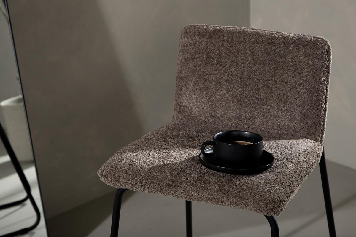 Barhocker-set Bisbee - Dunkelgrau/Schwarz, Design, Kunststoff/Textil (41/84/50cm) - Livetastic