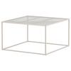 Couchtisch Netz - Beige, Design, Metall (80/80/45cm) - Livetastic