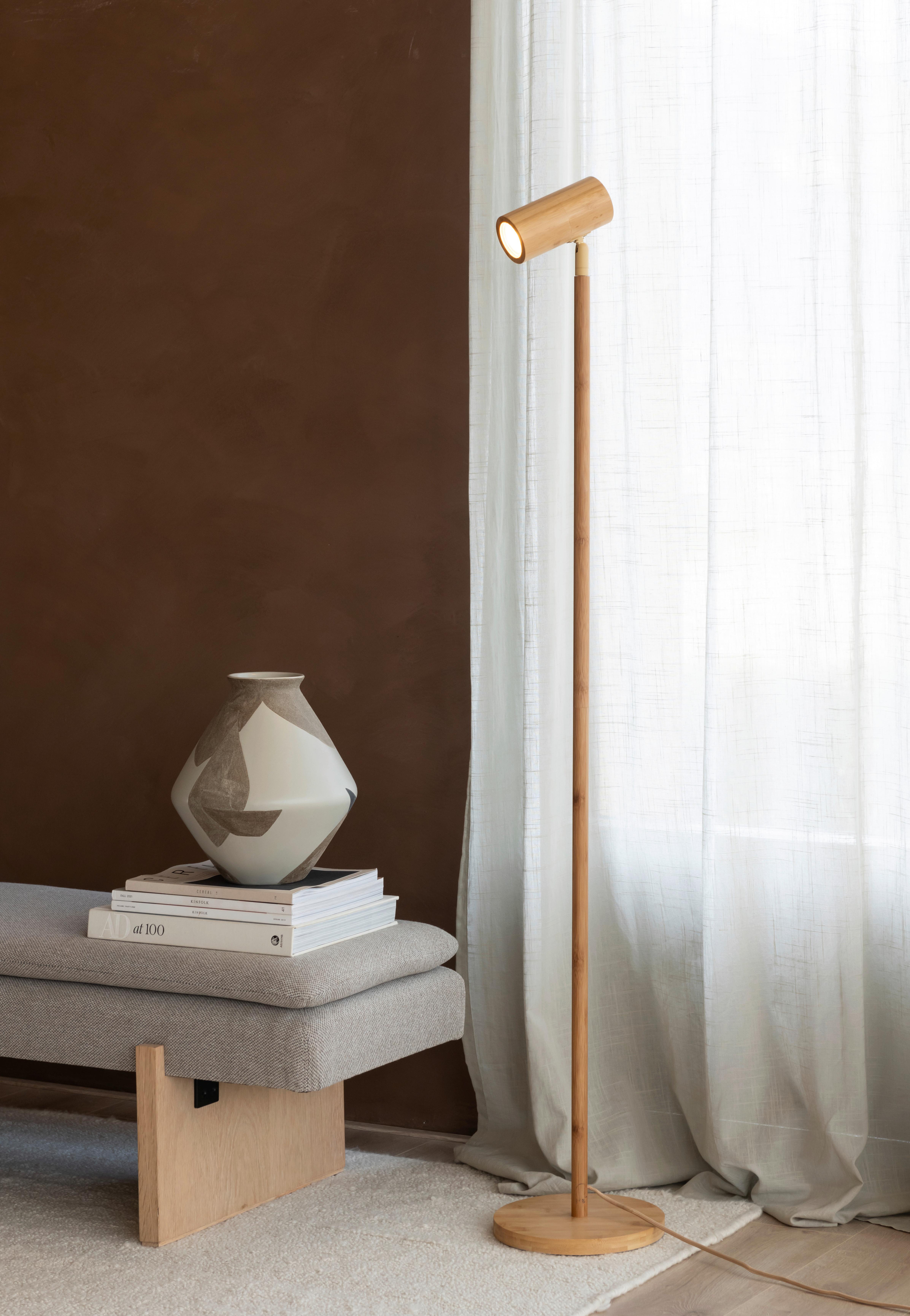 Stehleuchte Java - Naturfarben, Basics, Naturmaterialien (25/25/141cm) - Good & Mojo