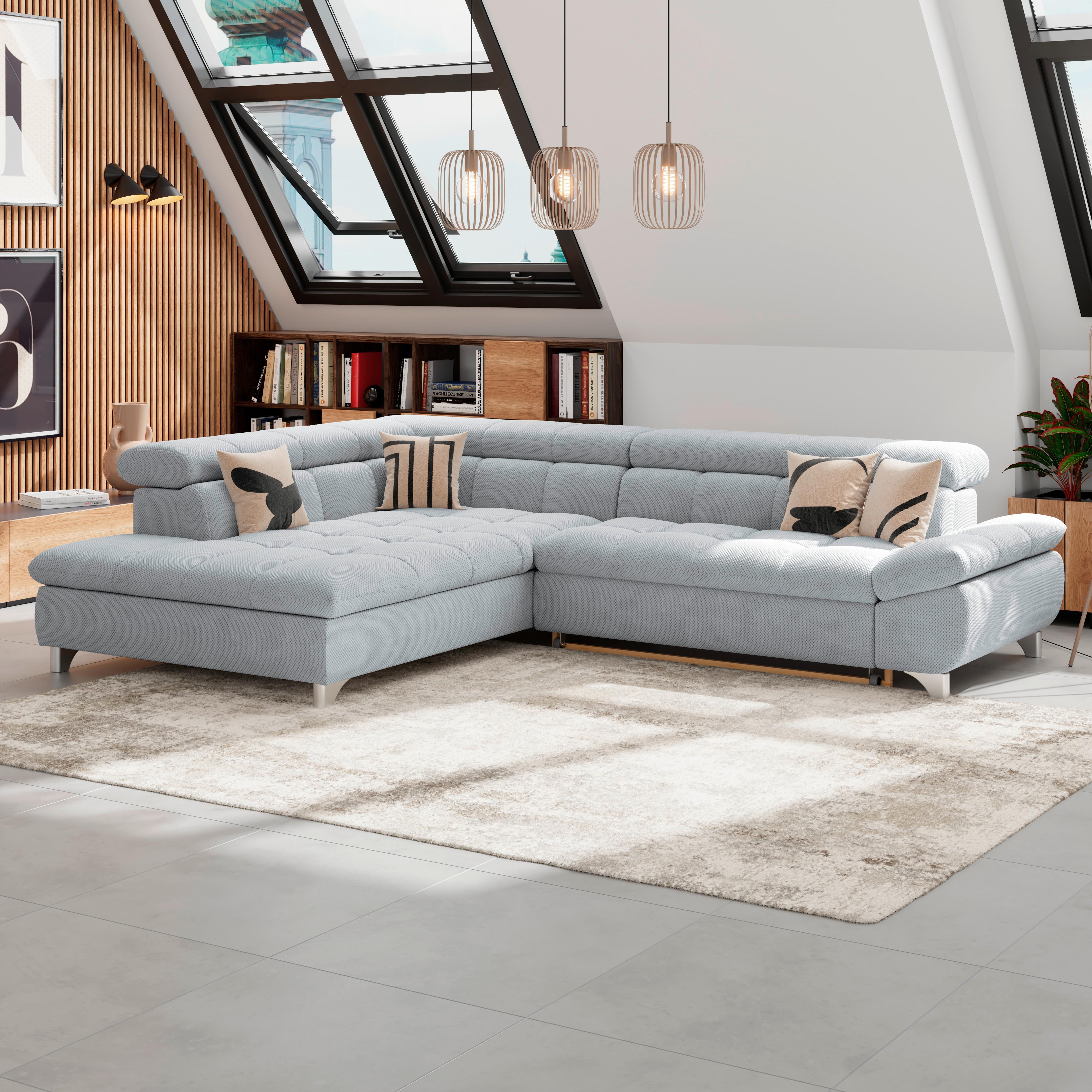 Ecksofa Gemini Grau, B: 234cm