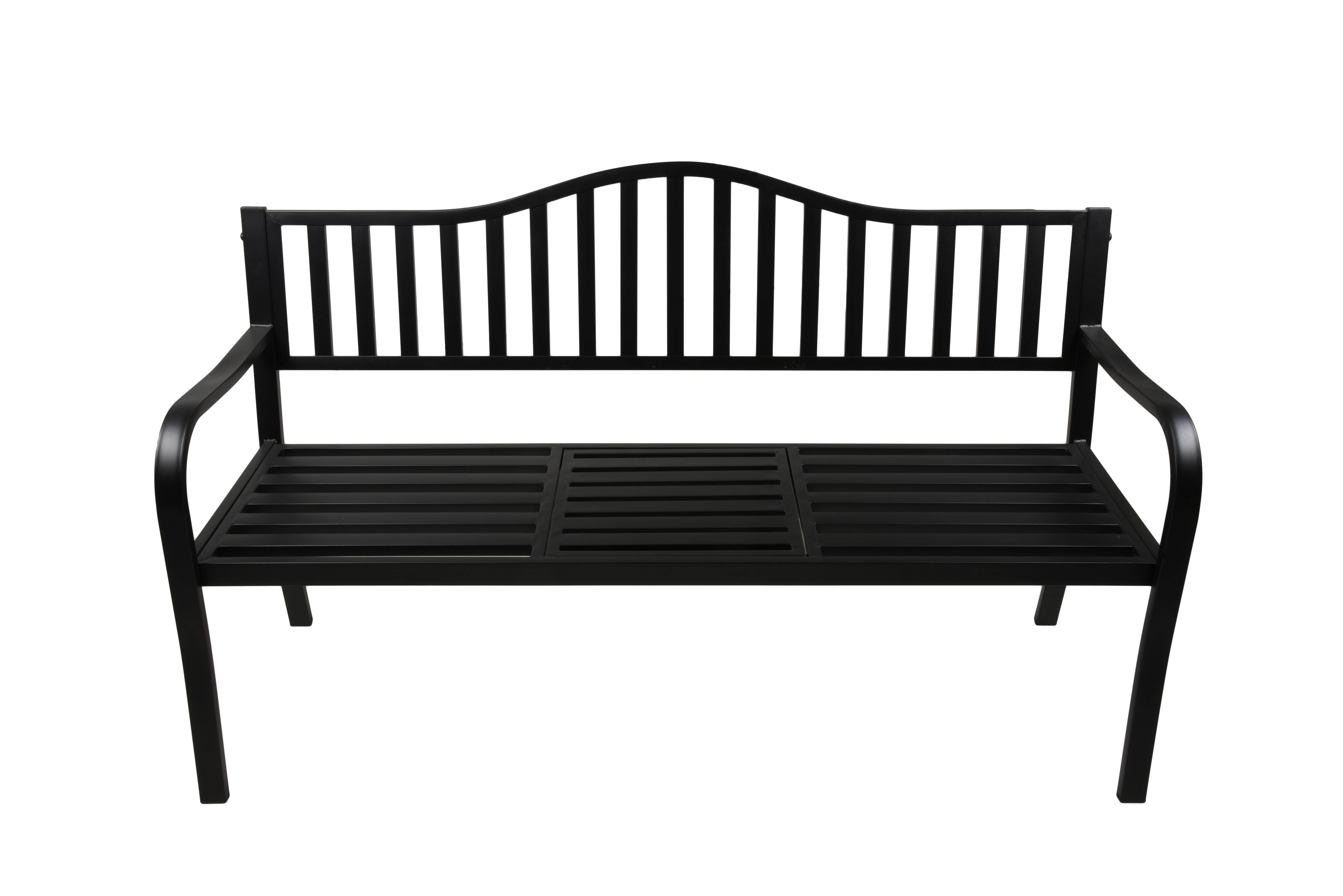 Gartenbank Segula - Anthrazit, Basics, Metall (150/89/60cm) - Gardenson