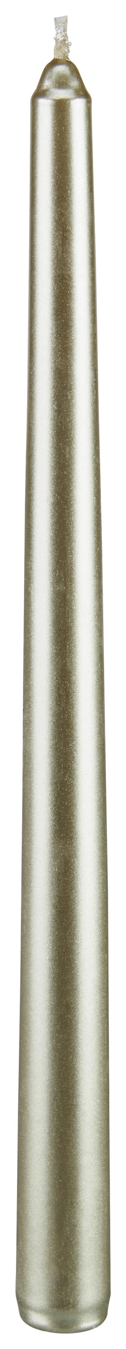 Stabkerzenset Champagnergold - Champagner, Basics, Naturmaterialien (9,4/2,6/30,6cm)