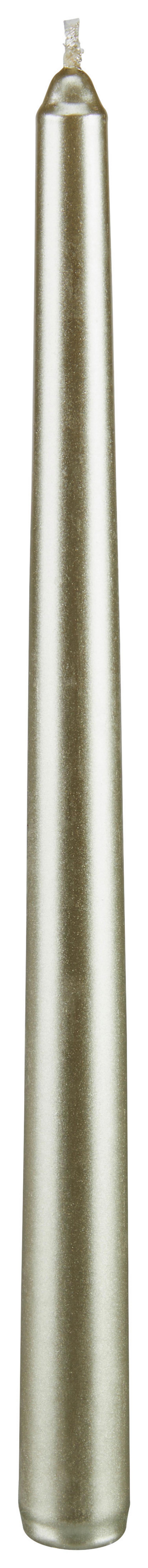 Stabkerzenset Champagnergold - Champagner, Basics, Naturmaterialien (9,4/2,6/30,6cm)