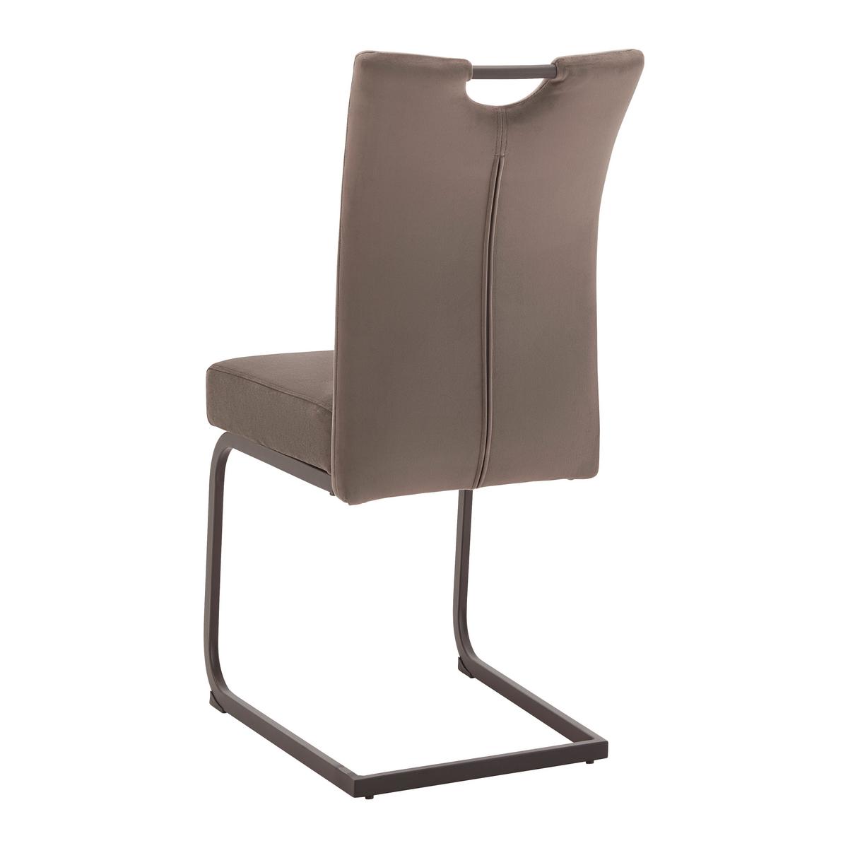 Hojdacia stolička DUNJA hnedá - hnedá/čierna, Modern, kov/drevo (44/86/58cm) - PBJ