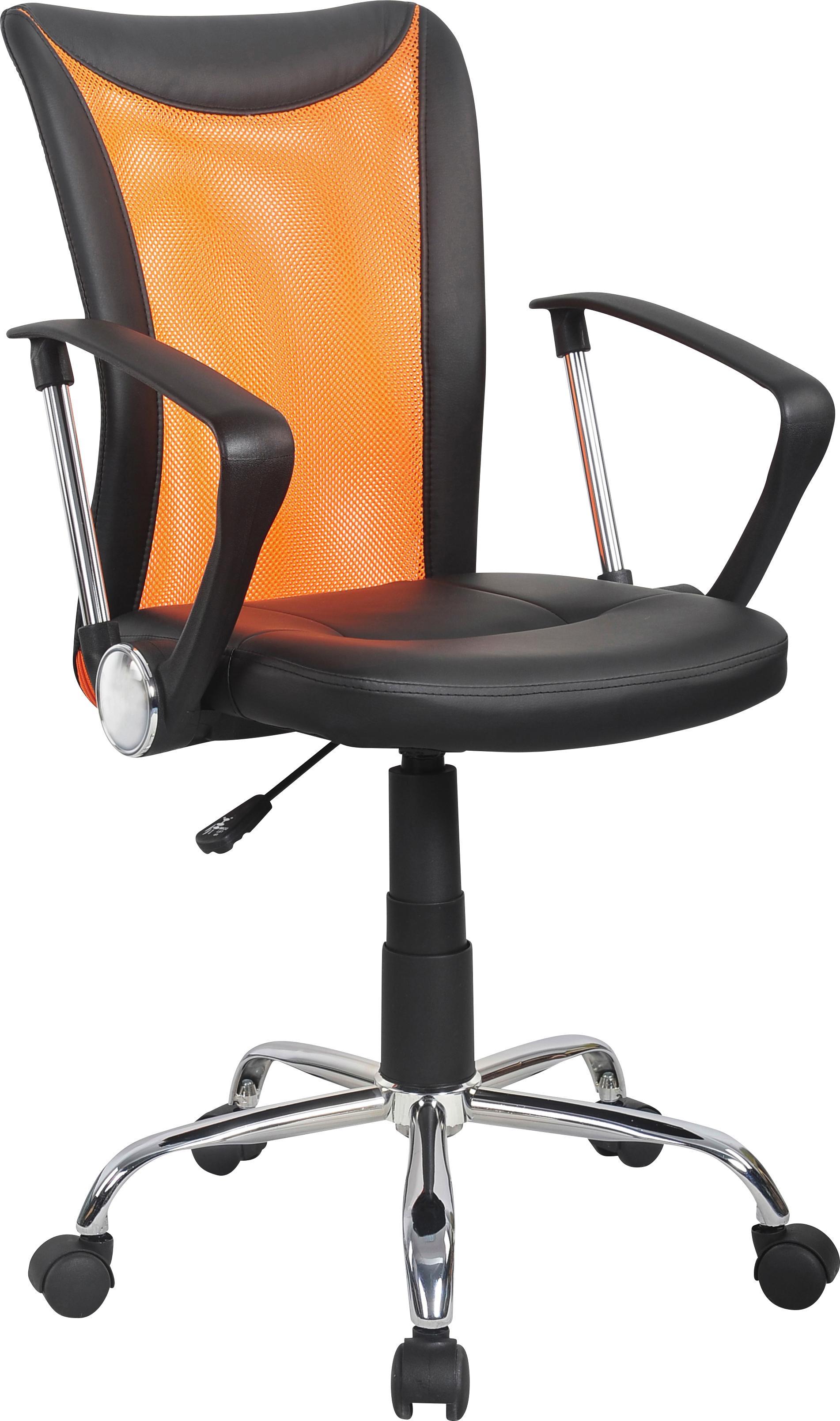 Drehstuhl Vanessa - Chromfarben/Schwarz, MODERN, Kunststoff/Textil (47/88,5-98,50/54cm)