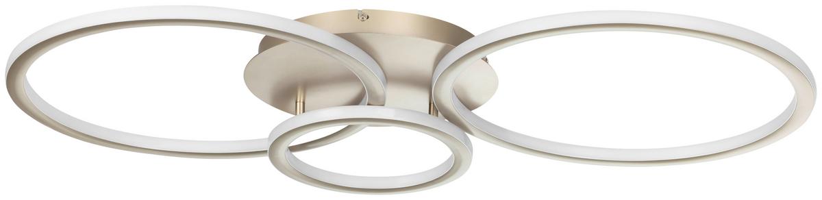 Led-deckenleuchte, 70w Cassian - Champagner, Basics, Kunststoff/Metall (95/50/7,5cm) - Luca Bessoni