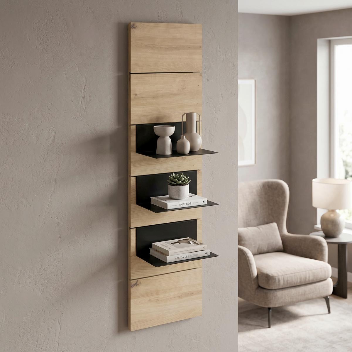 Wandboard Darius Eiche Artisan Dekor - Eiche Artisan, Trend (25/91,5/15,7cm)