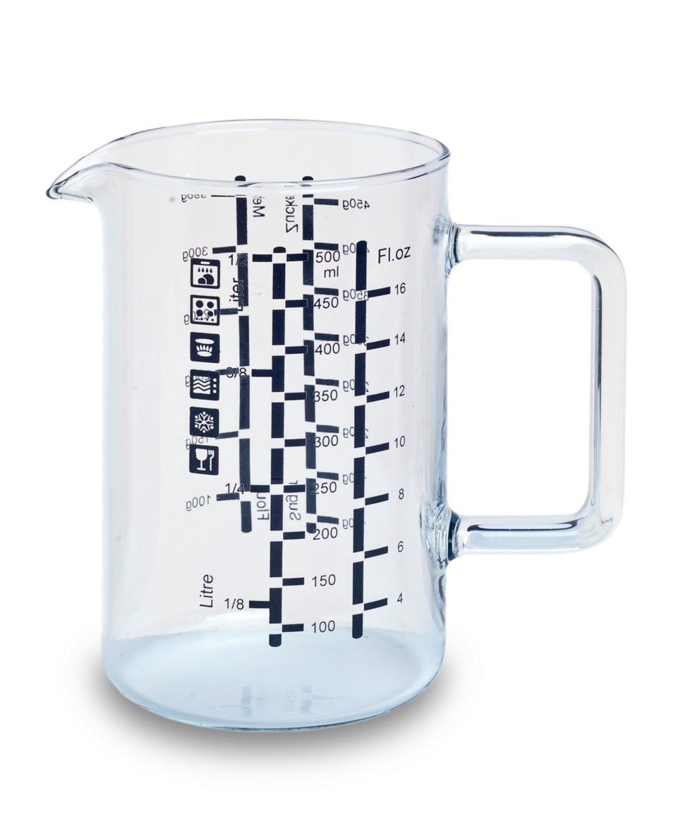 Messbecher Dora - Klar, Basics, Glas (0,5l) - Bohemia