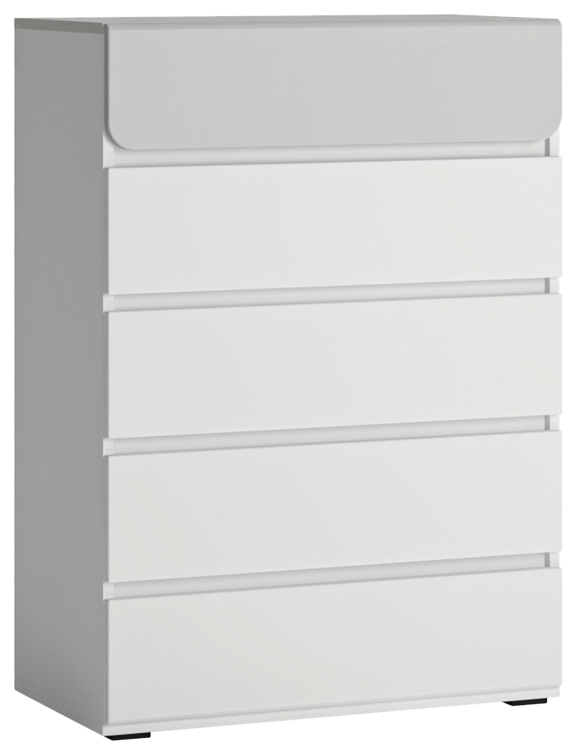 Komoda FLEXI barva bílá/šedá - šedá/bílá, Moderní, kompozitní dřevo/plast (72/102,2/41,6cm) - Premium Living