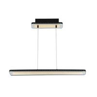 LED-Hängeleuchte Go Solaris H: 120 cm 2-Flammig dimmbar - Goldfarben/Schwarz, Design, Metall (70/12/120cm)