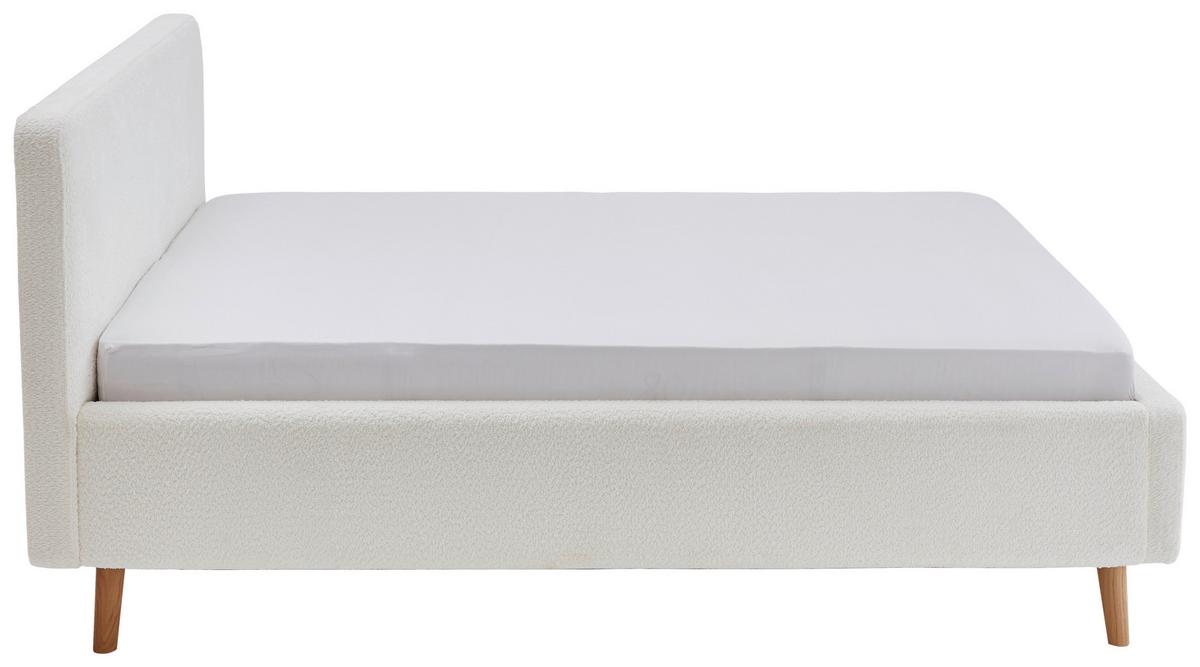 Polsterbett Mattis Abriamo Creme 160x200cm - Eichefarben/Birkefarben, Design, Holz/Textil (160/200cm) - MID.YOU